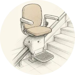 Montascale scale dritte